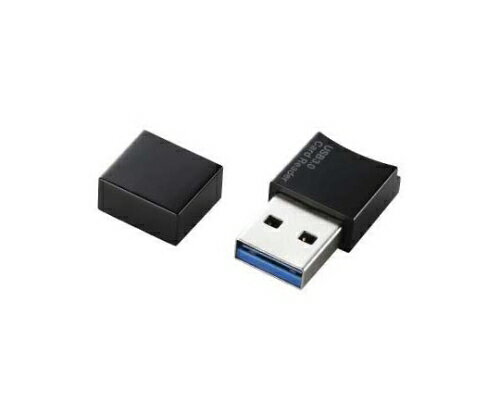 エレコム メモリリーダライタ microSD専用 USB3.0 ストラップ付 ブラック 1パック MR3-C008BK
