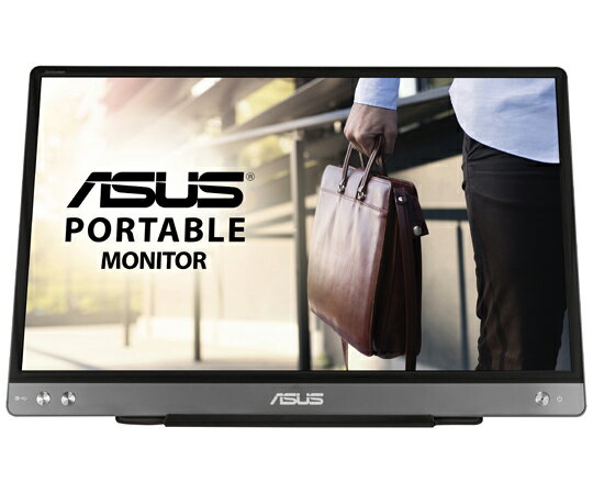 ASUS 14インチ ワイド 液晶ディスプレイ 1920x1080/USB-C/ノングレア/IPSパネル/ポータブル/ダークグレイ 1台 MB14AC