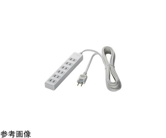 BUFFALO 2ピン式電源タップ 6個口タイプ 雷サージ防止付 1m ホワイト 1台 BSTAPSG2610WH
