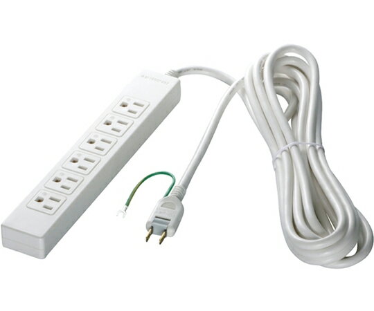 BUFFALO 3ピン式電源タップ 6個口タイプ 2m ホワイト 1台 BSTAPST3620WH