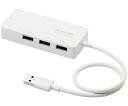 エレコム 有線LANアダプタ Giga対応 USB3.0 Type-A USBハブ付 ホワイト 1個 EDC-GUA3H2-W
