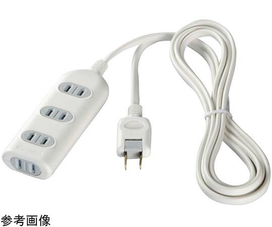 BUFFALO 2ピン式電源タップ 4個口タイプ シャッター付 1m ホワイト 1台 BSTAPSH2410WH