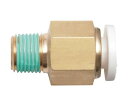 潤工社 ワンタッチ継手Wシリーズ ニップル 6mm PT1/4 1個 WN-06-02(4)