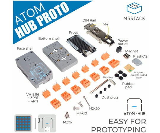 M5Stack ATOM HUB PROTO基板キット 1個 M5STACK-K039のサムネイル