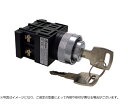 マルヤス電業 φ22キー付形(3ノッチ)セレクタスイッチ 手動復帰金属リング 左抜け 702 2a HC形 横取付 1個 A22SK311C:702(4)