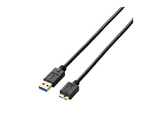 エレコム USB3.0ケーブル A-microBタイプ スタンダード 2m ブラック 1パック USB3-AMB20BK