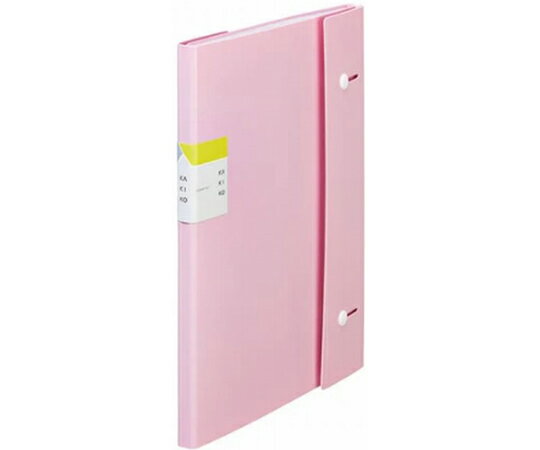 キングジム クリアーファイル カキコ ジャバラタイプ 24ポケット ピンク 1個 8614-P