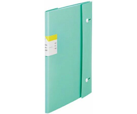 キングジム クリアーファイル カキコ ジャバラタイプ 16ポケット ミントグリーン 1個 8612-M