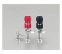 エスコ φ8.7mm/125V-10A ターミナル(赤) 1個 EA940DP-72(4)