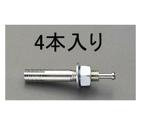 エスコ M10x100mm 雄ねじアンカー(4本) 1パック(4個入) EA945BA-104