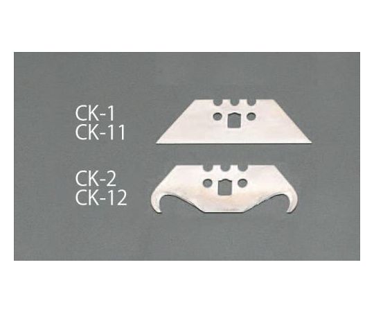 エスコ ナイフ替刃(フック刃/5枚) 1pk EA589CK-2