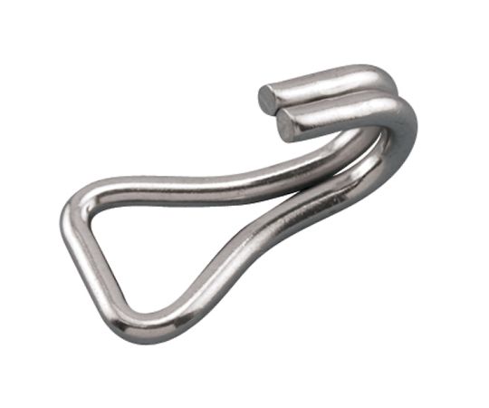 エスコ 38mm フック・ダブルJ型(ステンレス製) 1個 EA638FY-38