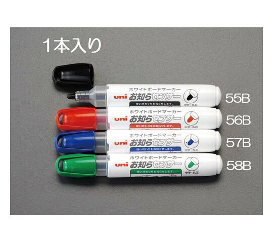 エスコ [緑] ホワイトボードマーカー 1本 EA765MJ-58B