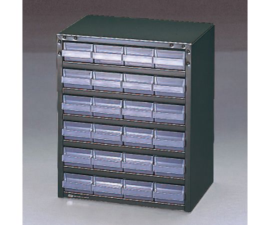 エスコ 357x255x435mm/4列 6段 パーツキャビネット 1個 EA661BD-1