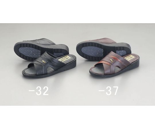 エスコ [LL] サンダル(チョコ) 1足 EA910SV-37