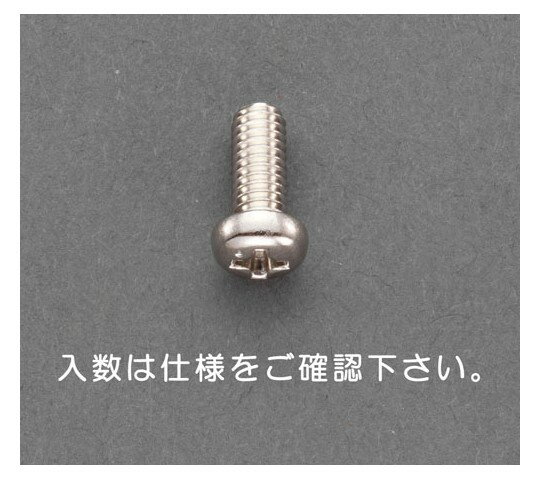 商品名:エスコ M6 x12mm 鍋頭小ねじ(真鍮/16本) 1パック(16本入) EA949NT-602●材質：真鍮（ニッケルメッキ）●頭形状：（+）ナベ頭●全ねじ●サイズ：M6×12mm●入数：16個