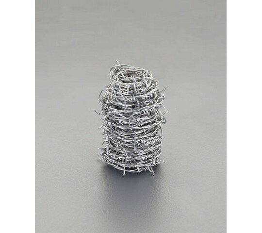 エスコ 1.6mm x20m/#16 有刺鉄線(ステンレス製) 1巻 EA951AW-2