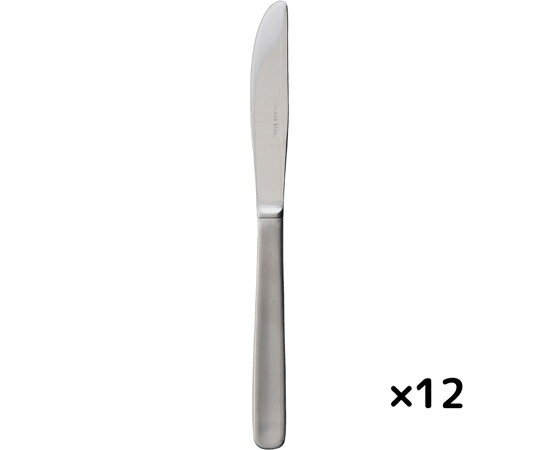 燕物産 18-0ライラック デザートナイフ ステンレスカトラリー 12本組 1箱(12本入)