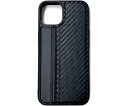 エアージェイ iPhone13PRO カーボン調PUレザー背面衝撃ケース ブラック 1個 AC-P21P-GP BK