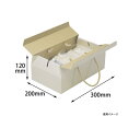 ヤマニパッケージ 贈答箱 ナチュラル手提BOX-L 60枚 1ケース(60枚入) 16-192