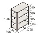 イトーキ／ITOKI 軽量棚 ERR開放型 H120