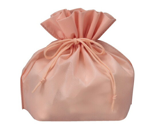 三和 不織布パッケージ用巾着 100枚入 アプリコット 1箱(100枚入) 3023-9