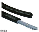 パンドウイットコーポレーション コルゲートチューブ ポリエチレン スリットなし 黒 1巻 CLTS50F-C