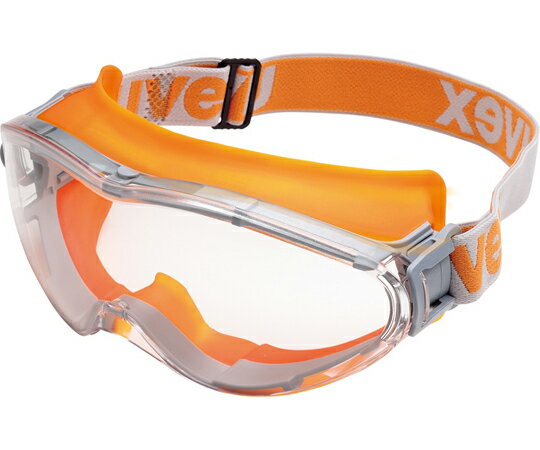 ミドリ安全 ゴーグル X-9302 uvex ultravision オレンジ 合成ゴムバンド （曇り止め/ハードコート加工） 1個 X-9302-210