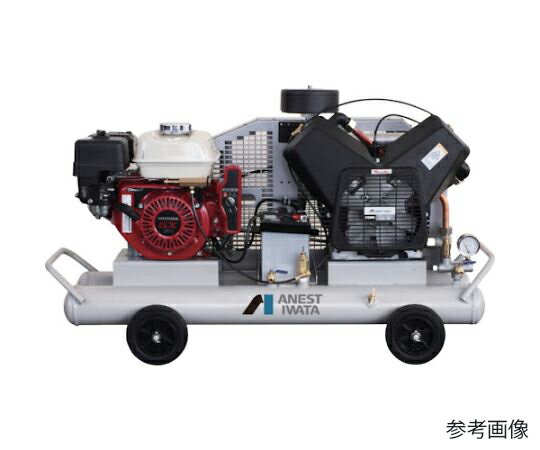 アネスト岩田 軽便形コンプレッサ 2.2kW エンジン駆動 1台 PLUE22CB-10