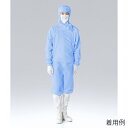 東洋リントフリー フード・マスク一体型ツナギ服 青 M 1枚 FC143C-02 M