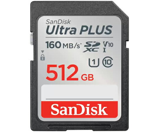 サンディスク Ultra PLUS SDXC UHS-Iカード 512GB 1個 SDSDUWL-512G-JN3IN