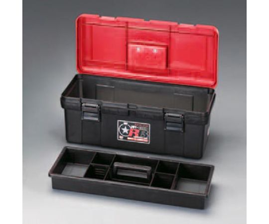 エスコ 530x253x220mm 工具箱(中皿付) 1個 EA505KB-530