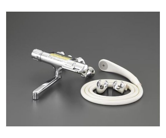 エスコ PJ 1/2" サ-モスタットシャワー付 混合栓 1個 EA468CX-2