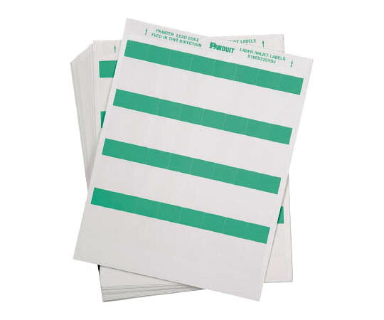 パンドウイットコーポレーション レーザープリンタ用セルフラミネートラベル 緑 1箱（2500枚入） S100X..