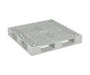 【大型品別途送料】 サンコー(三甲) プラスチックパレット 845004 GTー1111D4-4Aグレー SK-GT-1111D4-4-GLA(4)