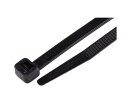 RS Pro 結束バンド 190mm x 4.8 mm 黒 ナイロン 66 1袋(100個入) 811-1495