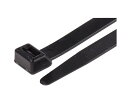 RS Pro 結束バンド, 380mm x 12.7 mm, 黒, ナイロン 66 1袋(50個入) 811-1741