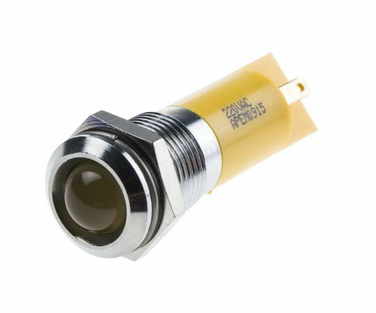 RS Pro LED表示灯 黄 14mm 220 V ac 848-4608