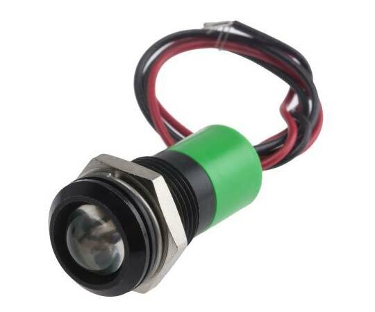 RS　Pro LED表示灯　緑　14mm　110　V　ac 722-7495のサムネイル