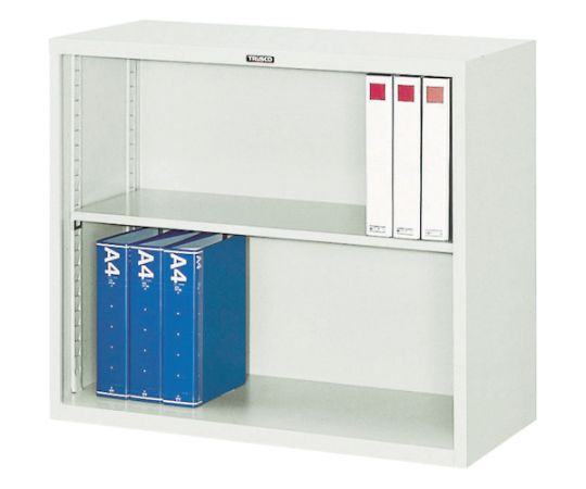 【大型品別途送料】 トラスコ中山 スタンダード書庫（A4判D400）　オープン　H750 FO40-G7