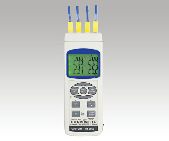 カスタム 4チャンネル温度計 中国語版校正証明書付 CT-05SD