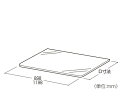 ストア・エキスプレス 10R 透明安全ガラス板 W120cm用(実寸:W119.8cm) 5mm厚 D30cm 61-37-21-3(4)