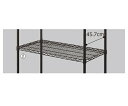 ストア・エキスプレス ワイヤーラック ブラック スチール棚 D45cmタイプ W90.7cm 61-64-11-2