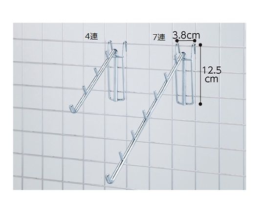 ストア・エキスプレス ネット用傾斜フック30°(φ8mm) 7連 61-130-12-2