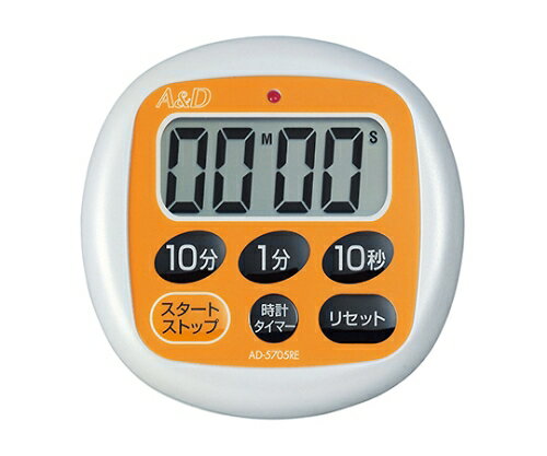 エー・アンド・デイ 防滴デジタルタイマーオレンジ 中国語版校正証明書付 AD-5705RE
