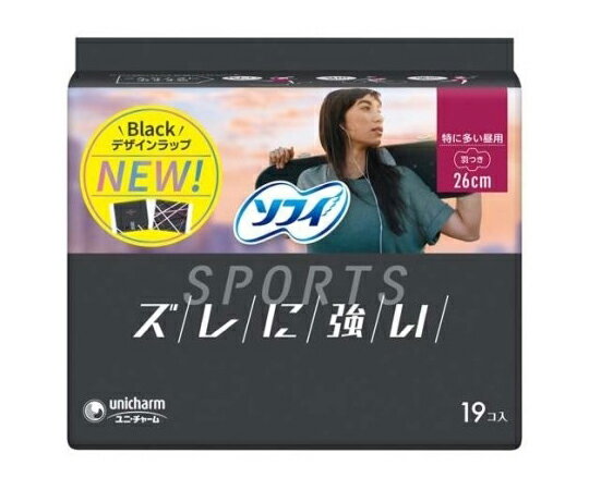 ユニ・チャーム ソフィ SPORTS 260 羽つき 19枚