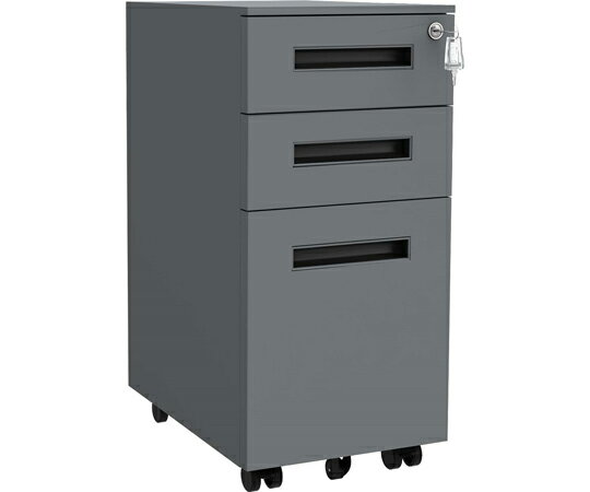 Y2K BWスリムモバイルワゴン 3段 グレー BW3-3LP-FGY