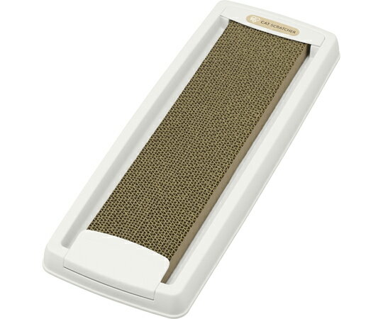 アイリスオーヤマ ダストレス猫の爪とぎスリム ホワイト CTS-540