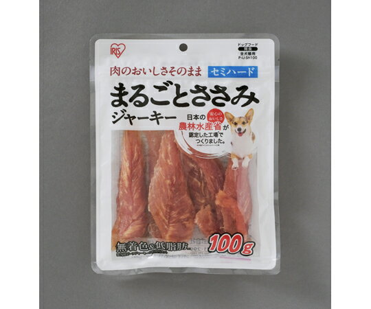 アイリスオーヤマ まるごとささみジャーキー セミハード100g 100g P-IJ-SH100