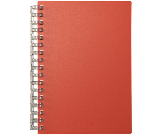 LIHITLAB Mutual オープンリングノート A6 テラコッタオレンジ N2671-4